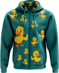 Quack Duck Full Zip Hoodies Jacket 2