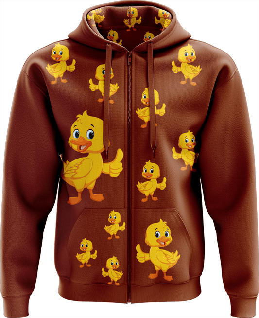 Quack Duck Full Zip Hoodies Jacket - fungear.com.au