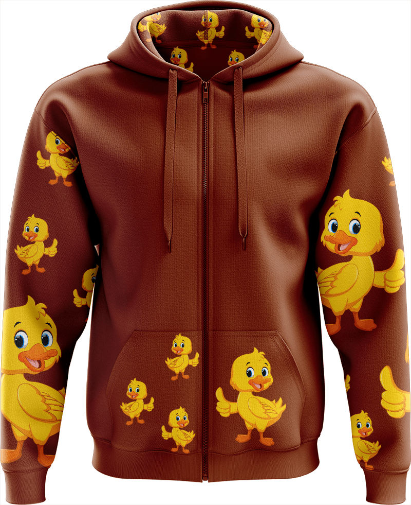Quack Duck Full Zip Hoodies Jacket - fungear.com.au