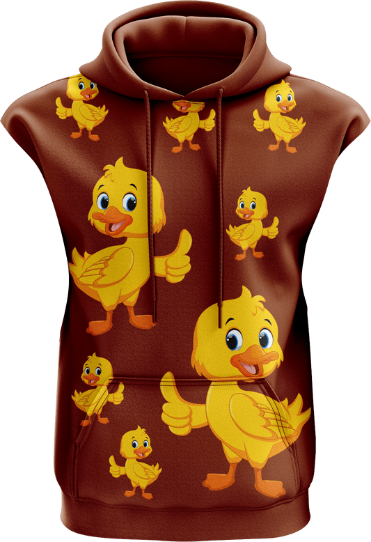 Quack Duck Full Zip Sleeveless Hoodie Jackets - fungear.com.au