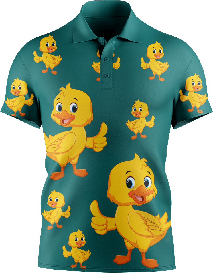 Quack Duck Men's Short Sleeve Polo - fungear.com.au