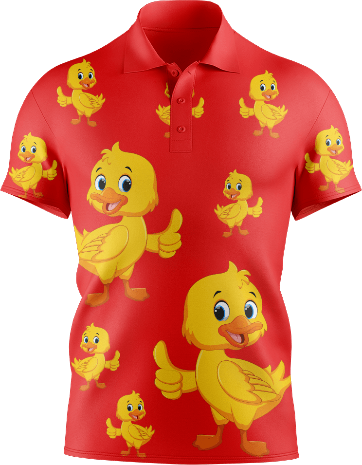 Quack Duck Men's Short Sleeve Polo - fungear.com.au