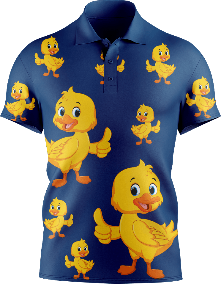 Quack Duck Men's Short Sleeve Polo - fungear.com.au