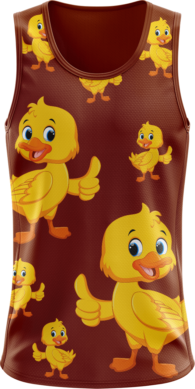 Quack Duck Singlets - fungear.com.au