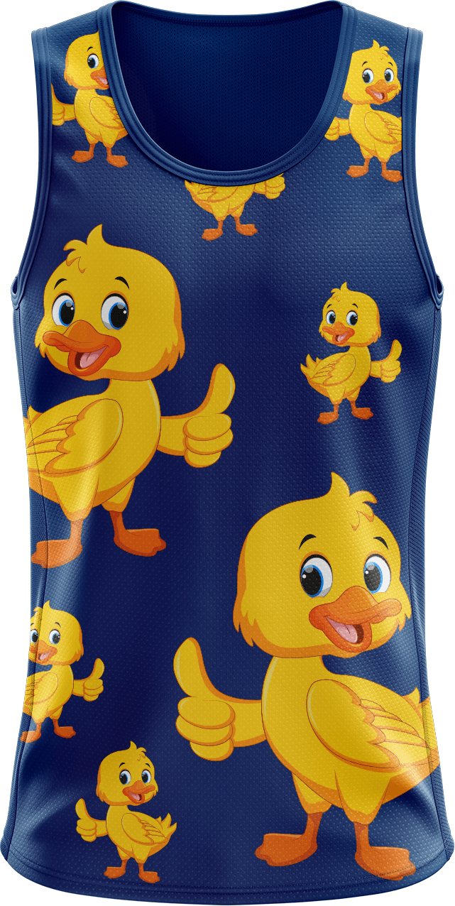 Quack Duck Singlets - fungear.com.au