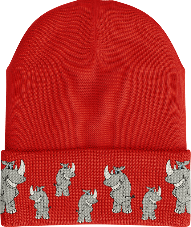 Racy Rhino Beanie - fungear.com.au