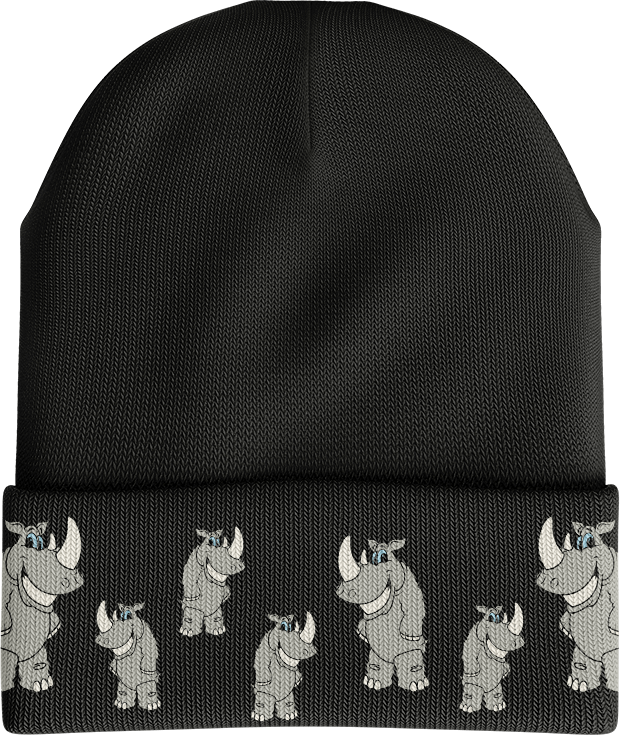 Racy Rhino Beanie - fungear.com.au