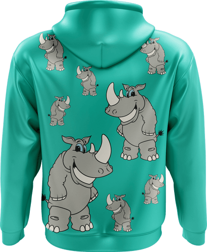 Racy Rhino Full Zip Hoodies Jacket - fungear.com.au