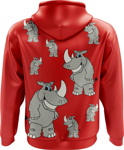 Racy Rhino Full Zip Hoodies Jacket - fungear.com.au