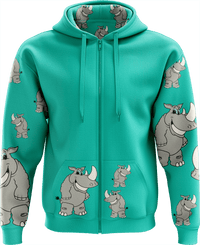 Racy Rhino Full Zip Hoodies Jacket 6