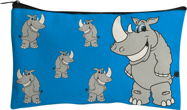 Racy Rhino Jumbo Pencil Case