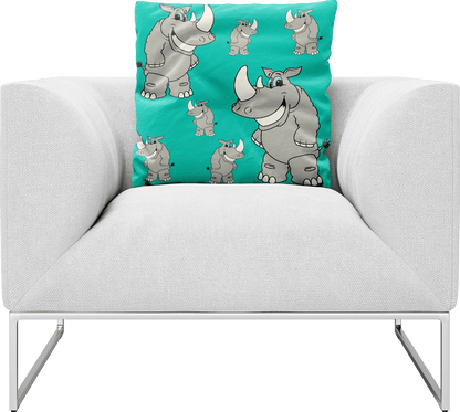 Racy Rhino Pillows Cushions - fungear.com.au