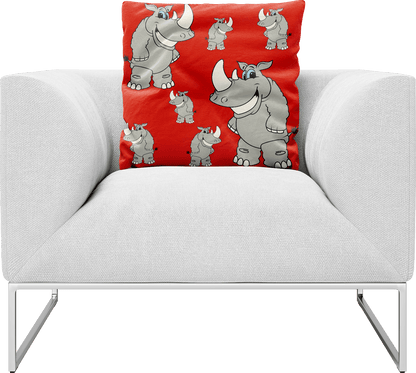 Racy Rhino Pillows Cushions - fungear.com.au