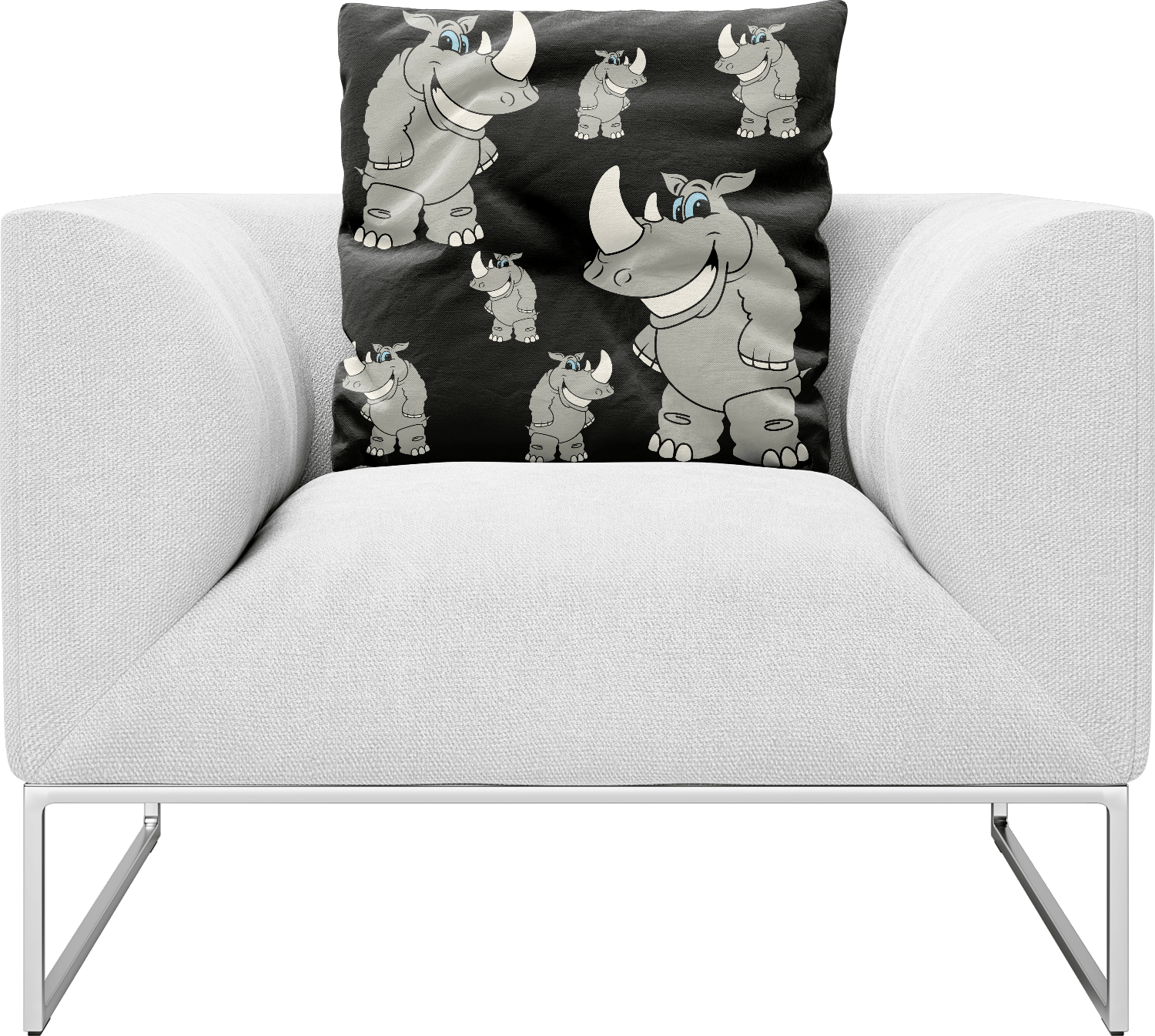 Racy Rhino Pillows Cushions - fungear.com.au