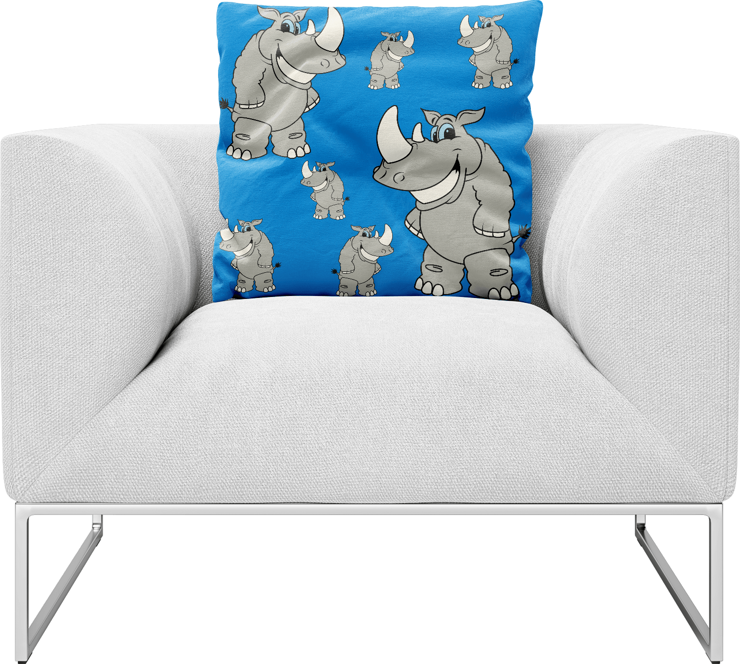 Racy Rhino Pillows Cushions - fungear.com.au