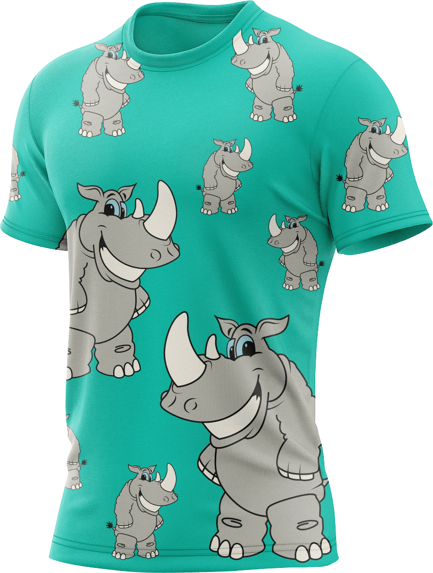 Racy Rhino Rash Shirt Short Sleeve - fungear.com.au