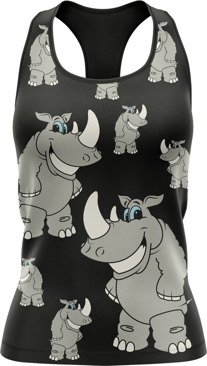 Racy Rhino Singlets - fungear.com.au