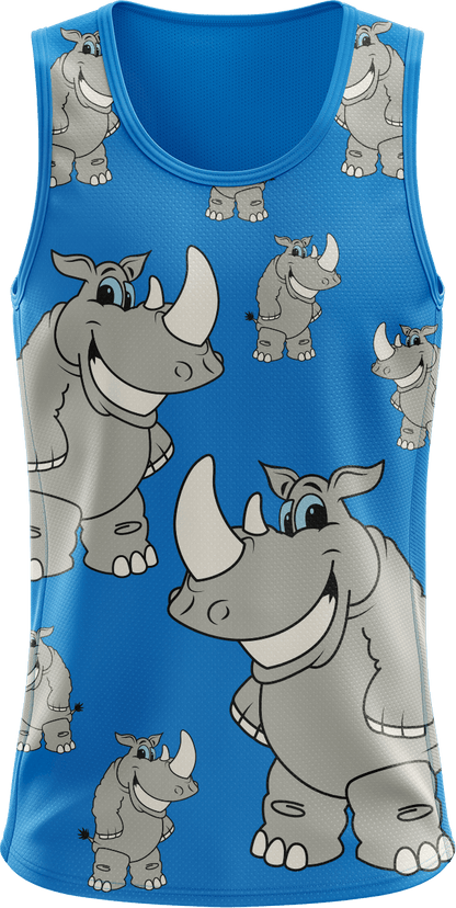 Racy Rhino Singlets - fungear.com.au