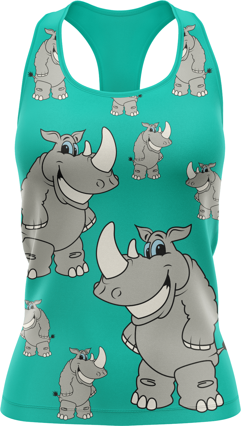 Racy Rhino Singlets - fungear.com.au