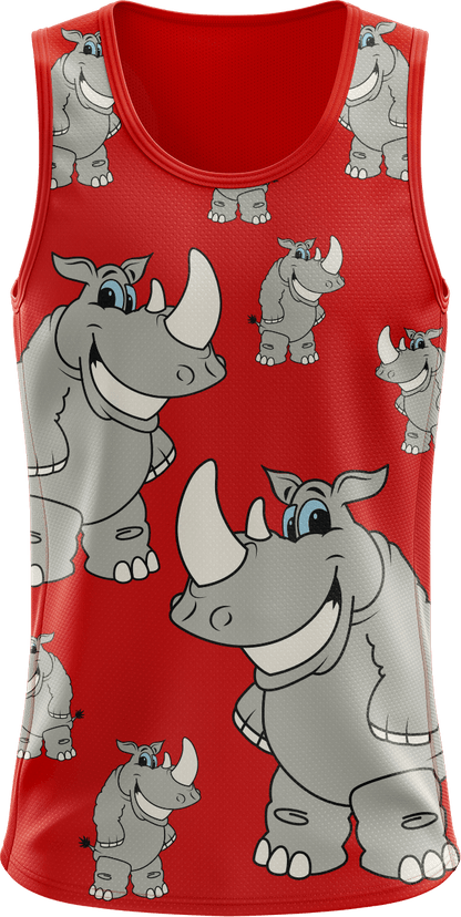 Racy Rhino Singlets - fungear.com.au