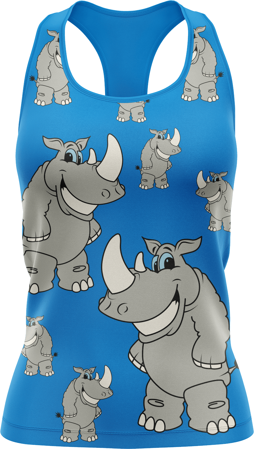 Racy Rhino Singlets - fungear.com.au