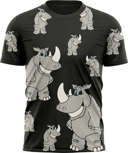 Racy Rhino T shirts - fungear.com.au