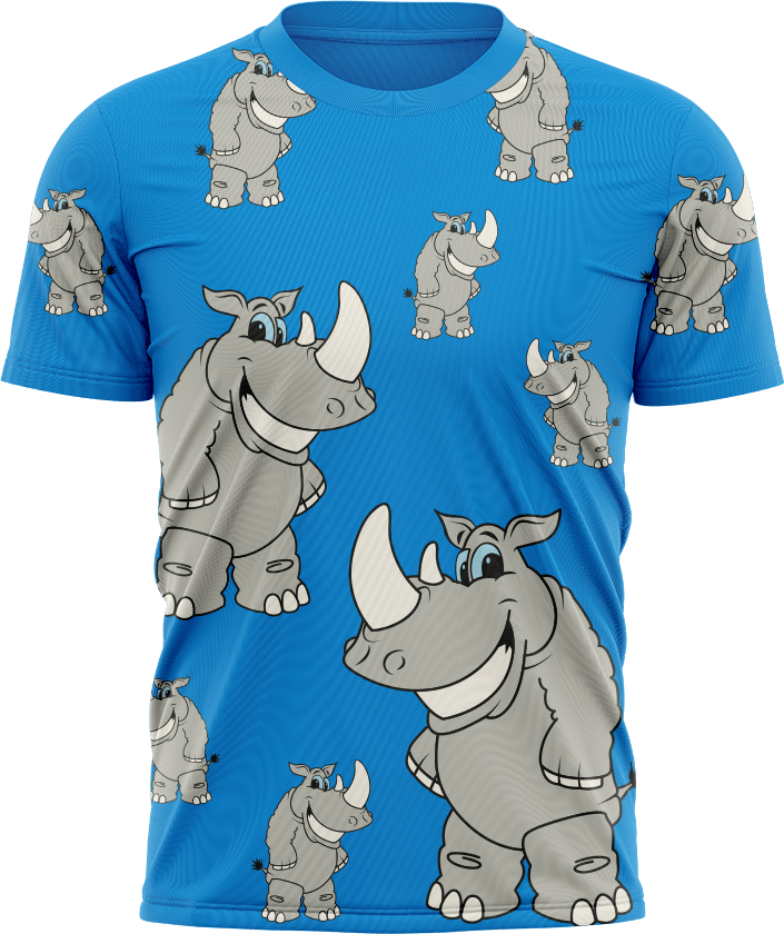 Racy Rhino T shirts - fungear.com.au