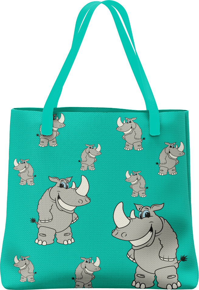 Racy Rhino Tote Bag - fungear.com.au