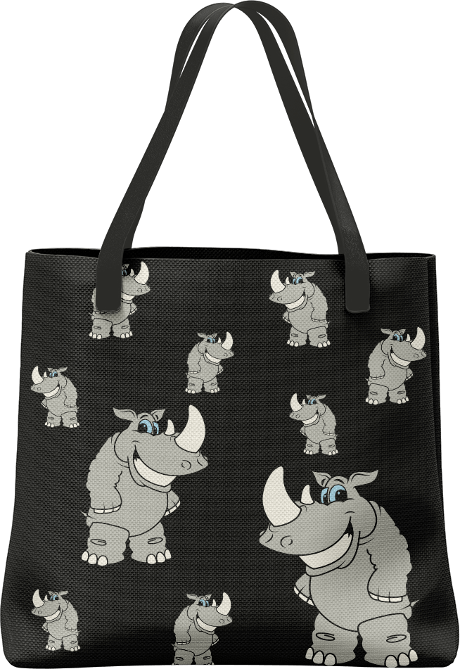 Racy Rhino Tote Bag