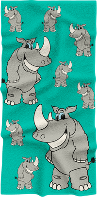 Racy Rhino Towels 2