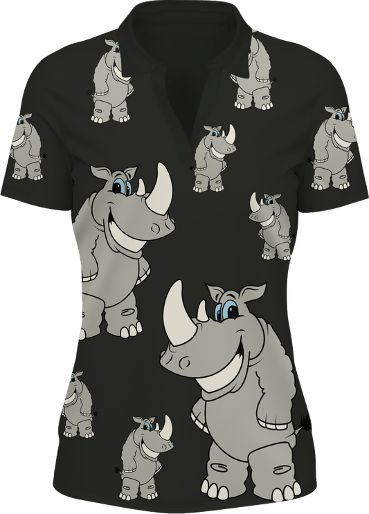 Racy Rhino Women's Polo - fungear.com.au