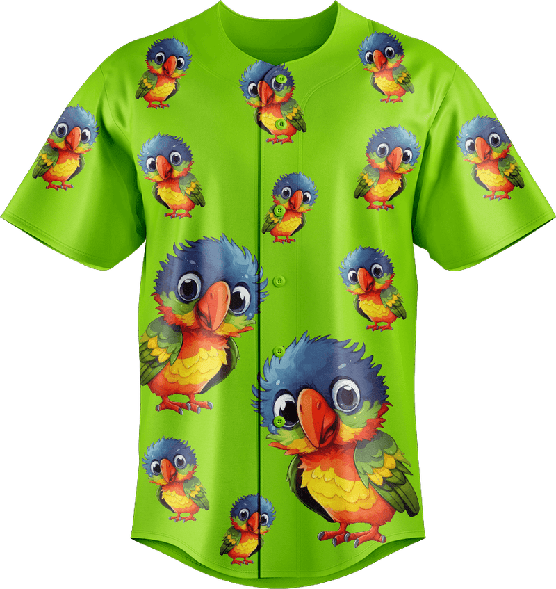 Rainbow Lorikeet Baseball Jerseys