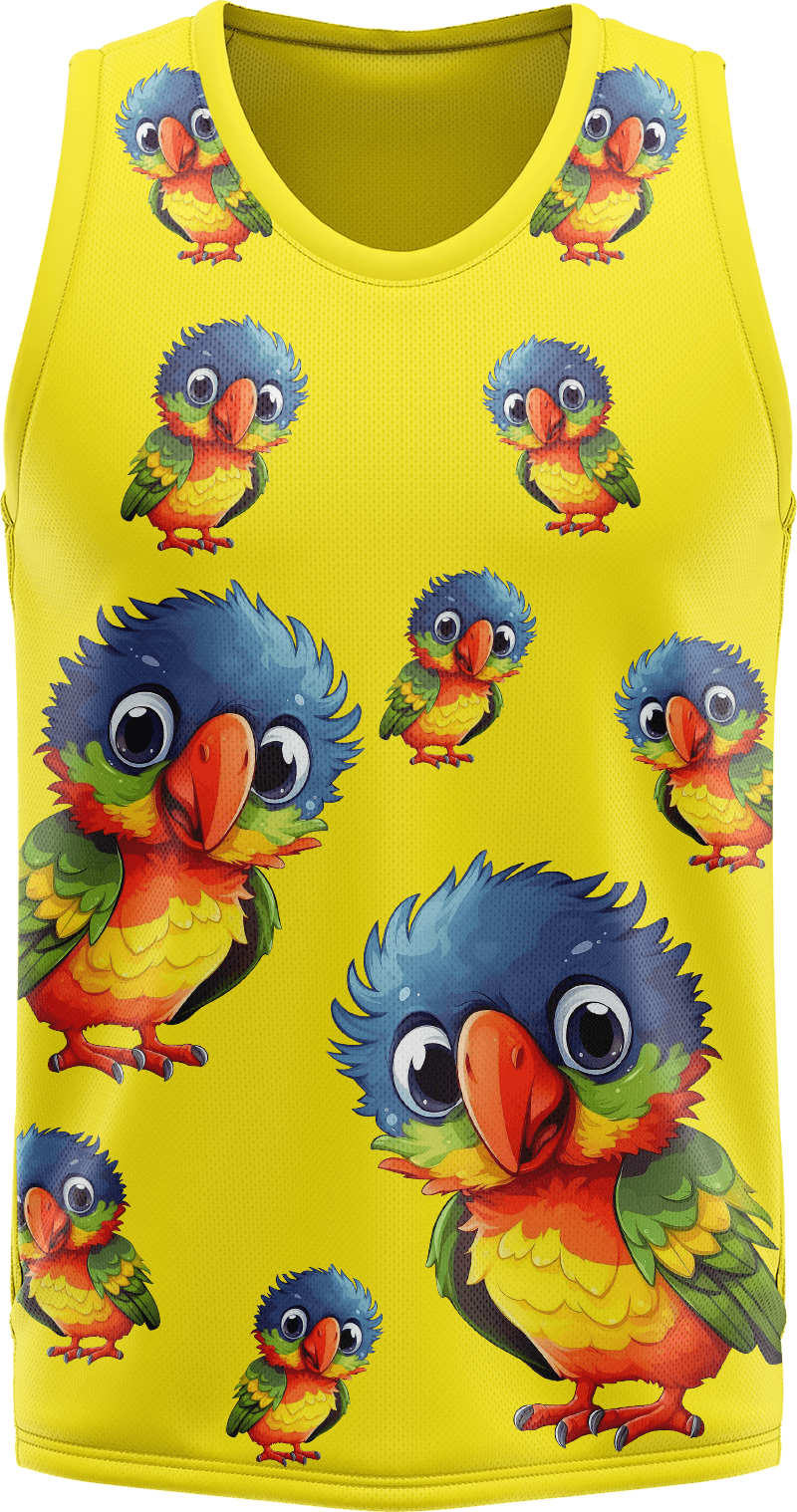 Rainbow Lorikeet Basketball Jersey - fungear.com.au