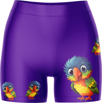 Rainbow Lorikeet Chamois Bike Shorts 1