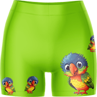 Rainbow Lorikeet Chamois Bike Shorts 2