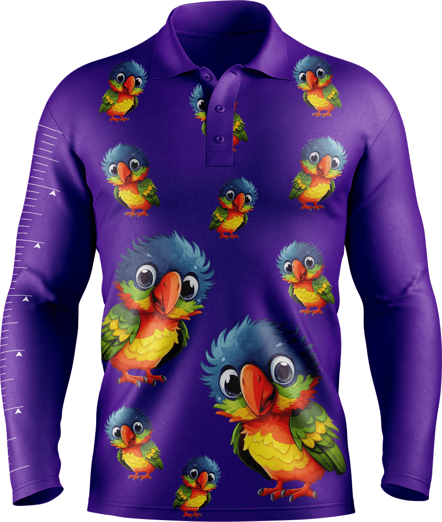 Rainbow Lorikeet Fishing Shirts - fungear.com.au