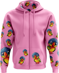 Rainbow Lorikeet Full Zip Hoodies Jacket 7