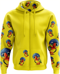Rainbow Lorikeet Full Zip Hoodies Jacket 8