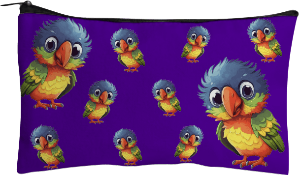 Rainbow Lorikeet Jumbo Pencil Case - fungear.com.au