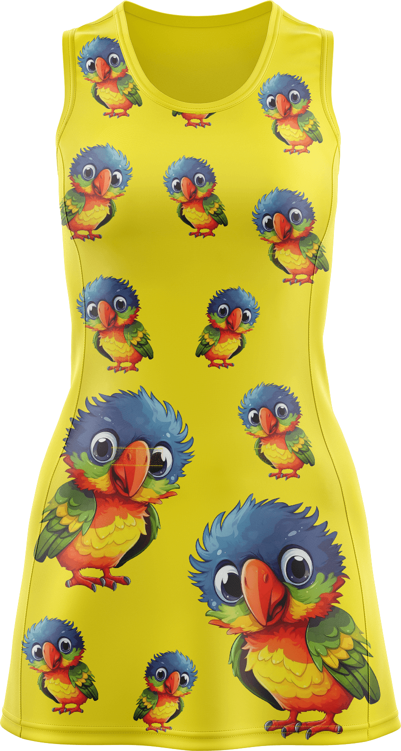 Rainbow Lorikeet Ladies Mini Dress - fungear.com.au