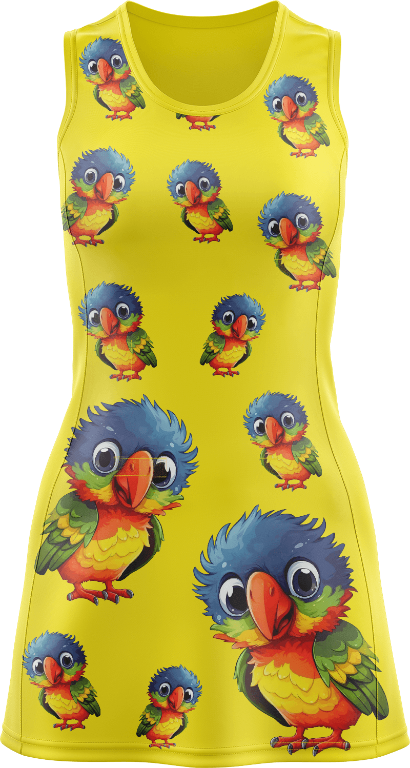 Rainbow Lorikeet Ladies Mini Dress
