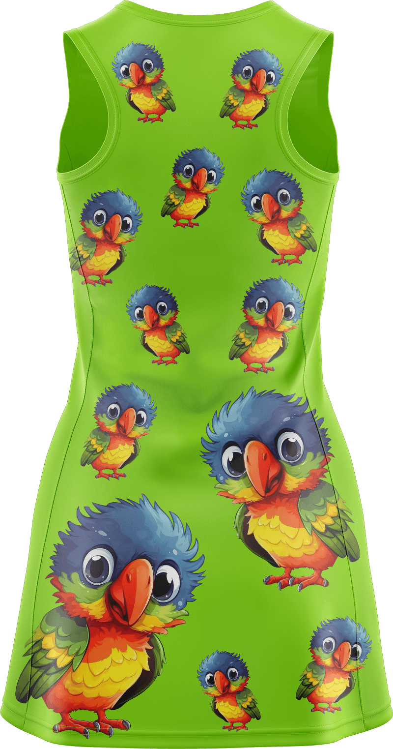 Rainbow Lorikeet Ladies Mini Dress - fungear.com.au