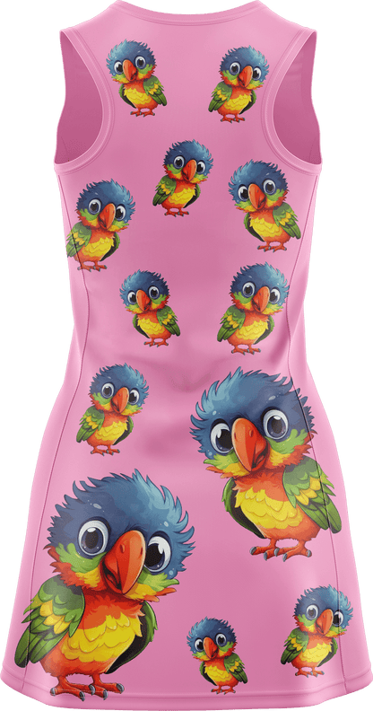 Rainbow Lorikeet Ladies Mini Dress - fungear.com.au