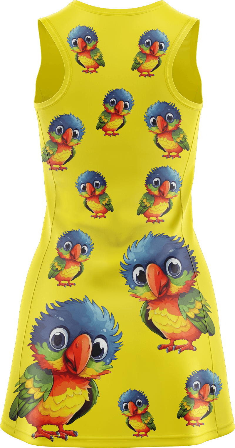 Rainbow Lorikeet Ladies Mini Dress - fungear.com.au