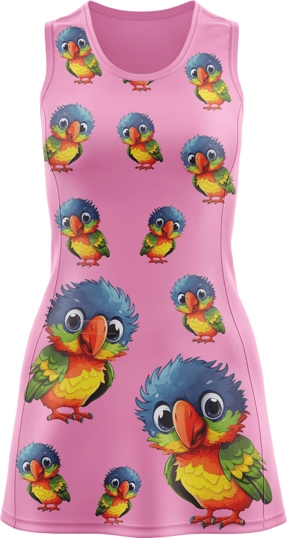 Rainbow Lorikeet Ladies Mini Dress - fungear.com.au