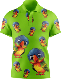 Rainbow Lorikeet Men's Short Sleeve Polo 2