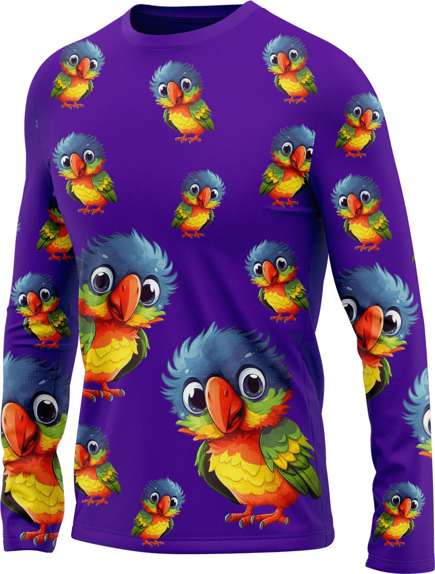 Rainbow Lorikeet Rash Shirt Long Sleeve - fungear.com.au