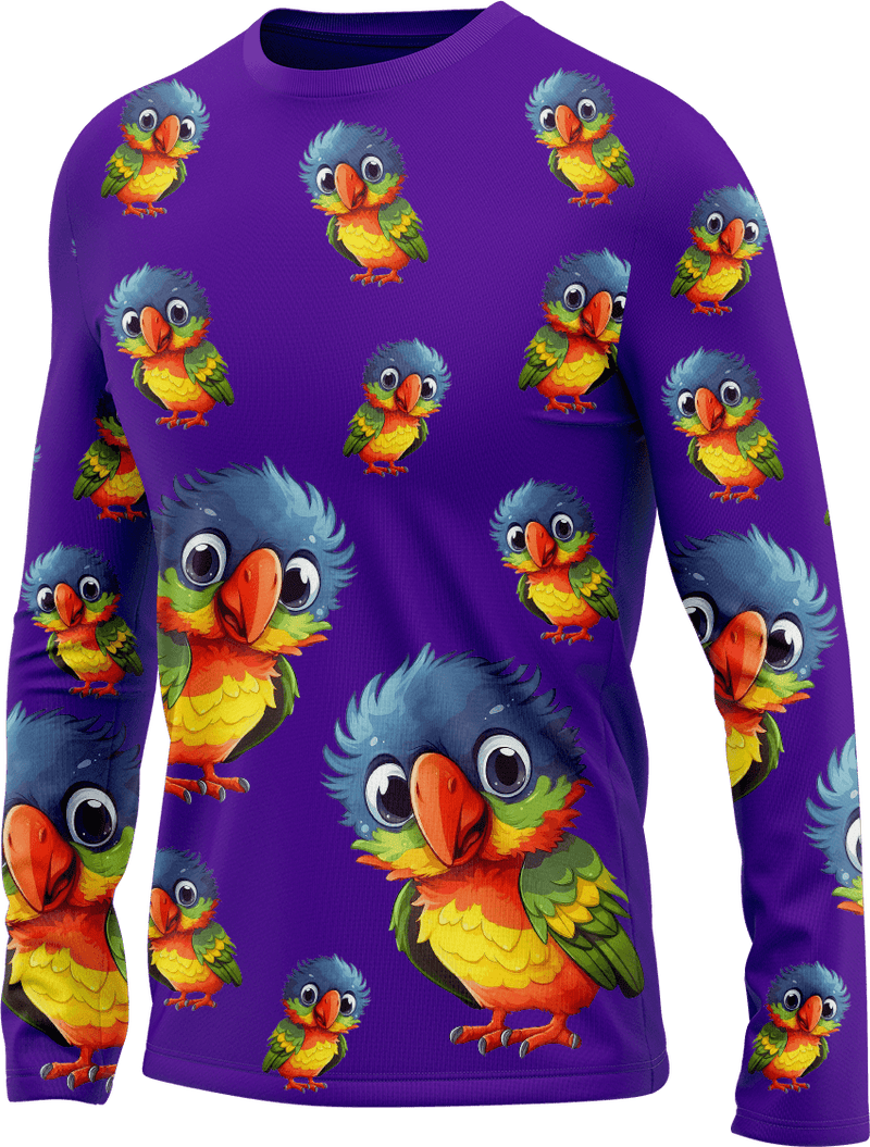Rainbow Lorikeet Rash Shirt Long Sleeve