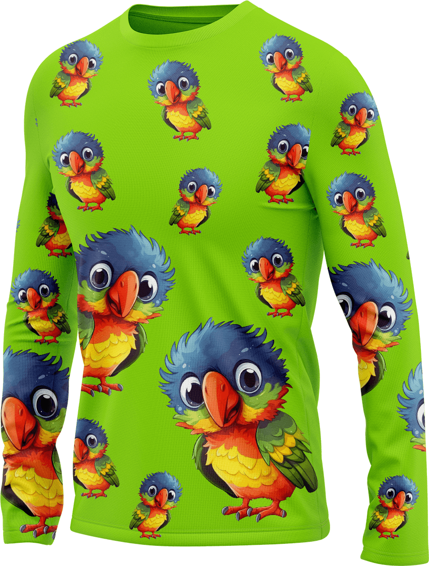 Rainbow Lorikeet Rash Shirt Long Sleeve - fungear.com.au