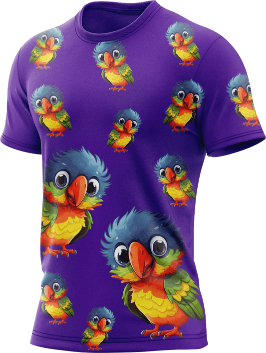 Rainbow Lorikeet Rash Shirt Short Sleeve - fungear.com.au